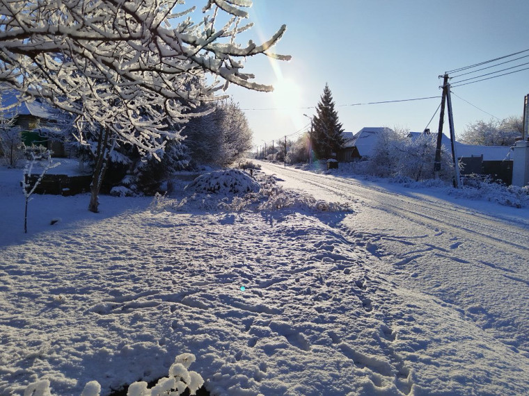 Краски зимы в родном селе.